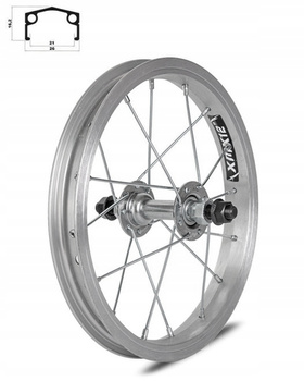 Aluminiowe koło przednie XMX 12" - z piastą stalową