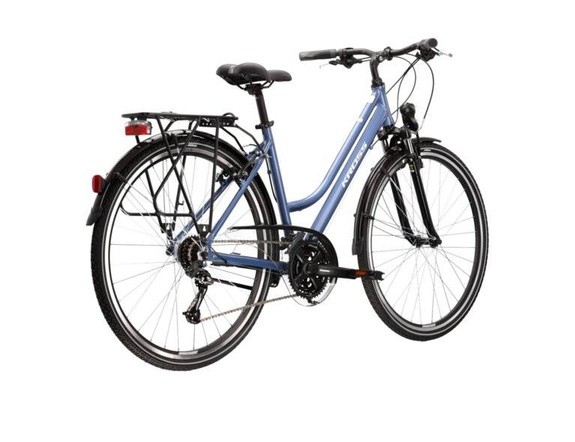 Rower Kross TRANS 2.0 DM niebieski biały połysk damski