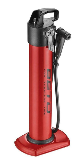 Pompka podłogowa Beto CJA-001S z zasobnikiem do opon bezdętkowych i fat bike