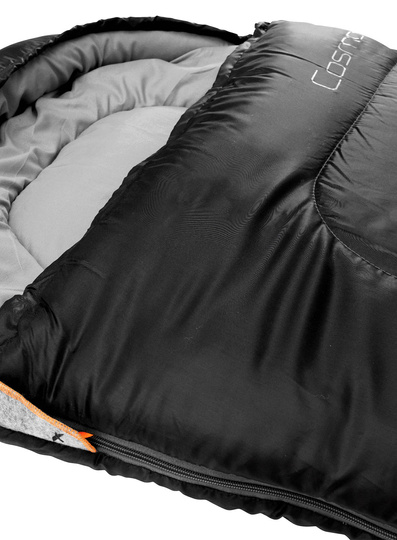 Śpiwór syntetyczny Easy Camp Cosmos (210 cm) - black Lewy zamek