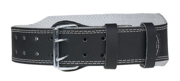 Skórzany pas kulturystyczny Vivo 5085 czarny