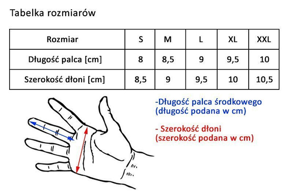Rękawiczki rowerowe Vivo SB-02-1566 czarne