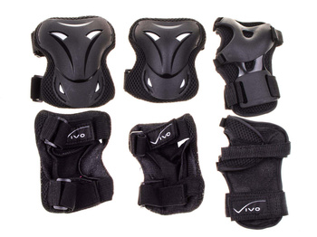 Ochraniacze na łyżworolki Vivo SR PW-700 czarne