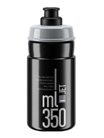 Bidon Elite JET Black logo 350 ml