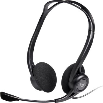 Słuchawki z mikrofonem Logitech OEM PC 960 czarne