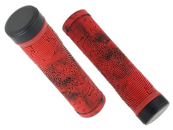 Chwyty kierownicy Maze 130mm,red devil-black