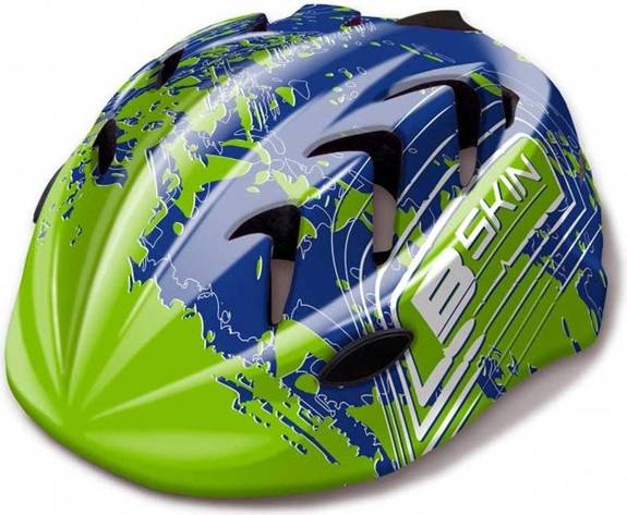 Kask B-Skin Kiddy Pro zielono-niebieski