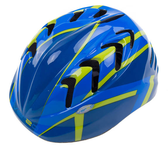 Kask Verso KID PRO niebiesko-zielony -M-52-56 cm- HM-BI202-3