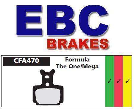 Klocki rowerowe EBC (spiekane) Formula One & Mega CFA470HH