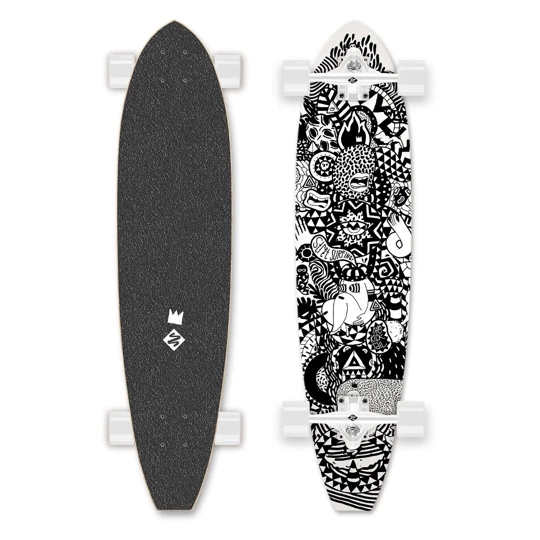 Longboard Street Surfing Kicktail Rumble Jungle 36"