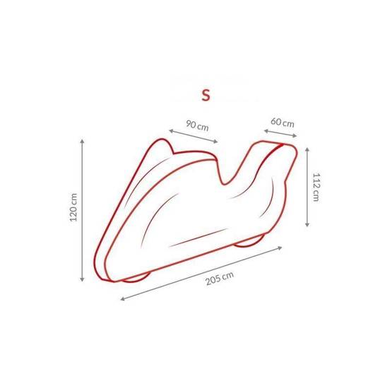 Pokrowiec ochronny na motocykl z kufrem Carpassion Protector S