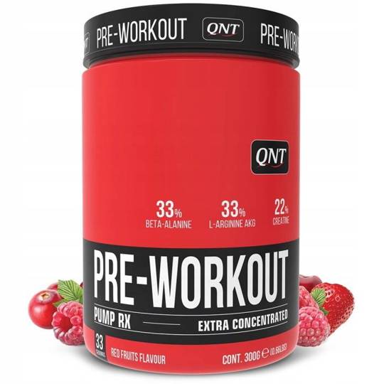 Proszek przedtreningowy QNT Pre-Workout 300 g czerwone owoce