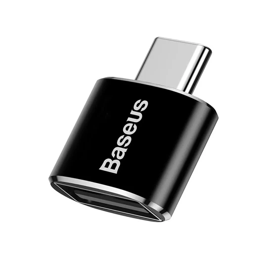 Przejściówka adapter OTG USB-A - USB-C Baseus Mini CATOTG-01 - Czarny