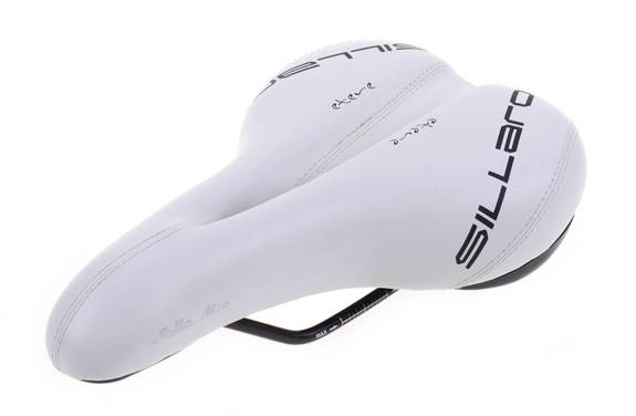 Siodełko rowerowe Selle Mio Etere SM-7300 H-C - Białe z otworem