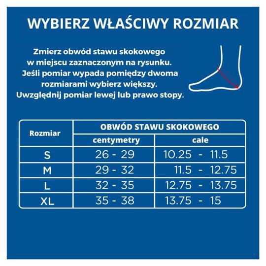 Stabilizator stawu skokowego ZAMST FILMISTA ankle, lewy 