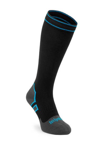 Wodoszczelne skarpety Bridgedale StormSock Mid Knee - black/blue