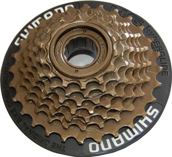 Wolnobieg Shimano MFTZ 21 7-rzędowy 14-28T brązowy z protektorem